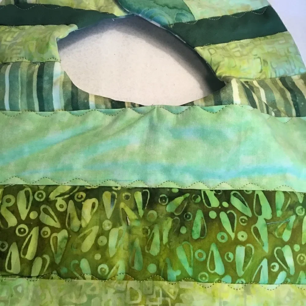 3/$25 or $12 ea. NWT Handmade Reversible Quilted Baby Bib. 3/$25.